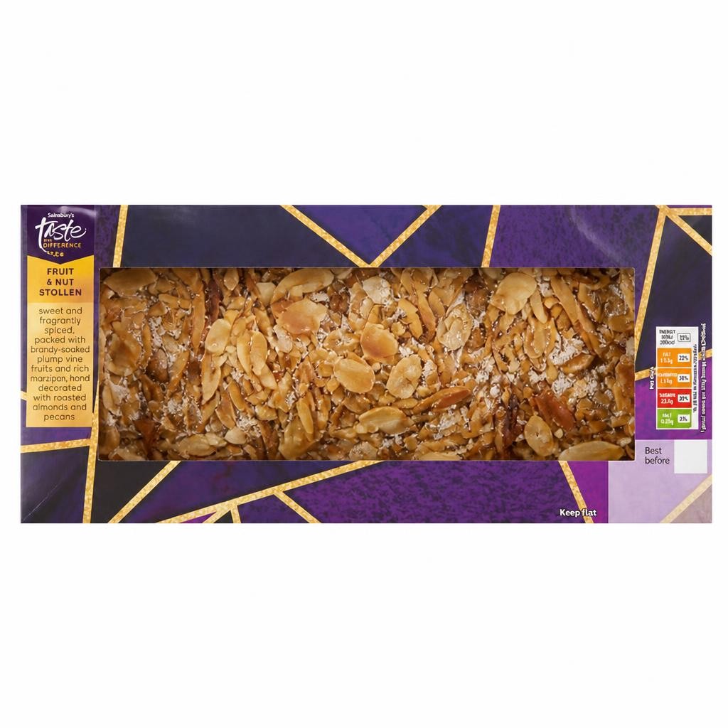 Sainsbury's Fruit & Nut Stollen, Taste the Difference 545g