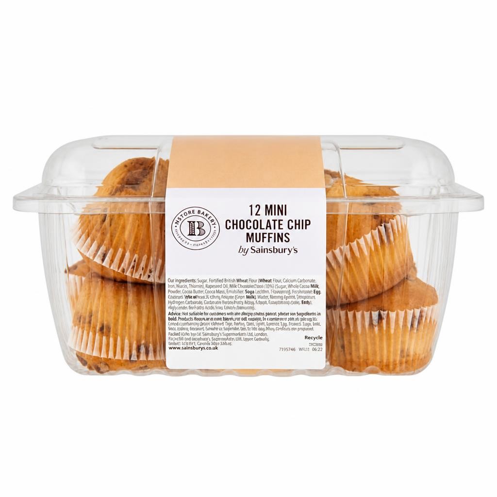 Sainsbury's Mini Chocolate Chip Muffins x12