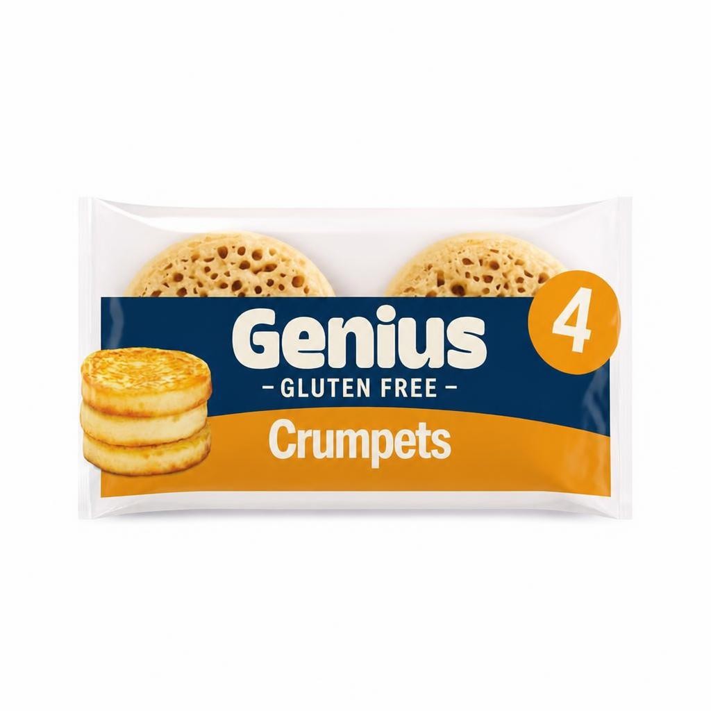 Genius 4 x Gluten Free Crumpets