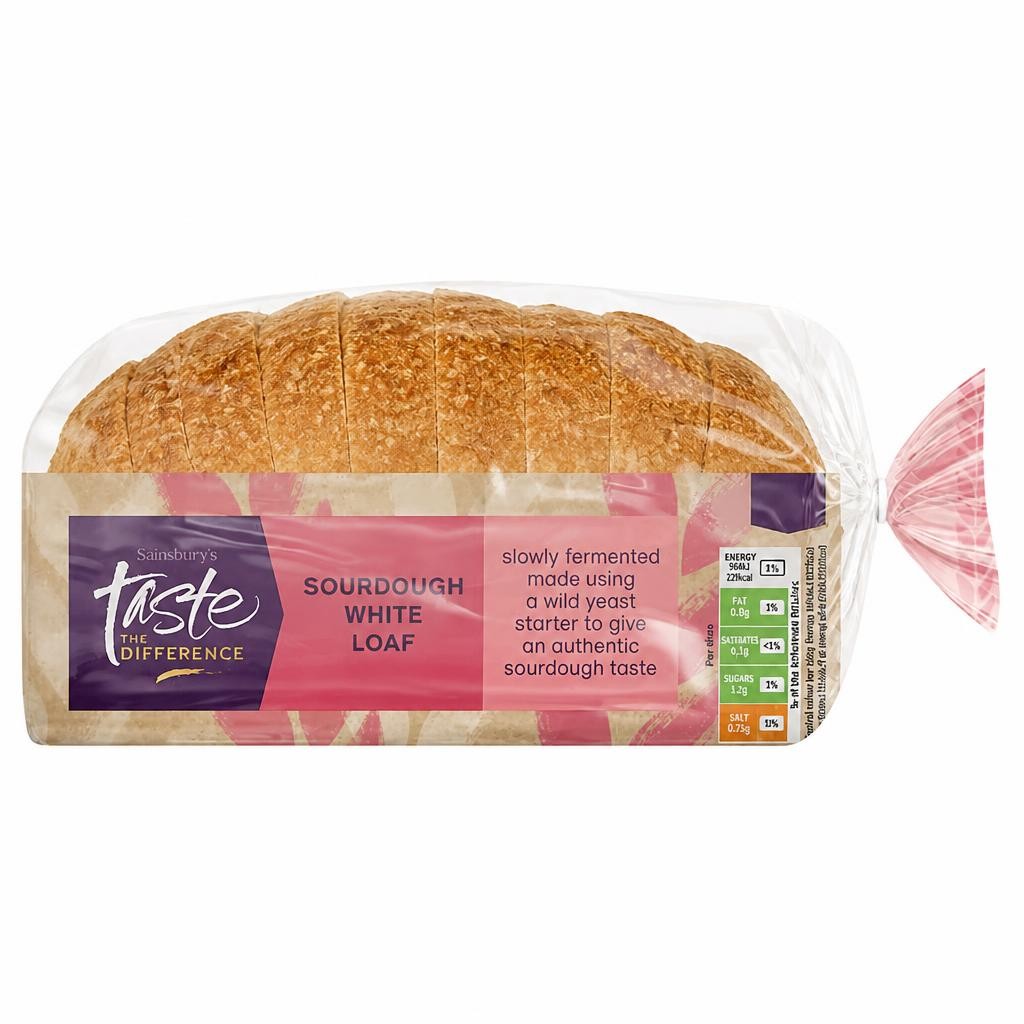 Sainsbury's White Tinned Sourdough Bread, Taste the Difference 500g