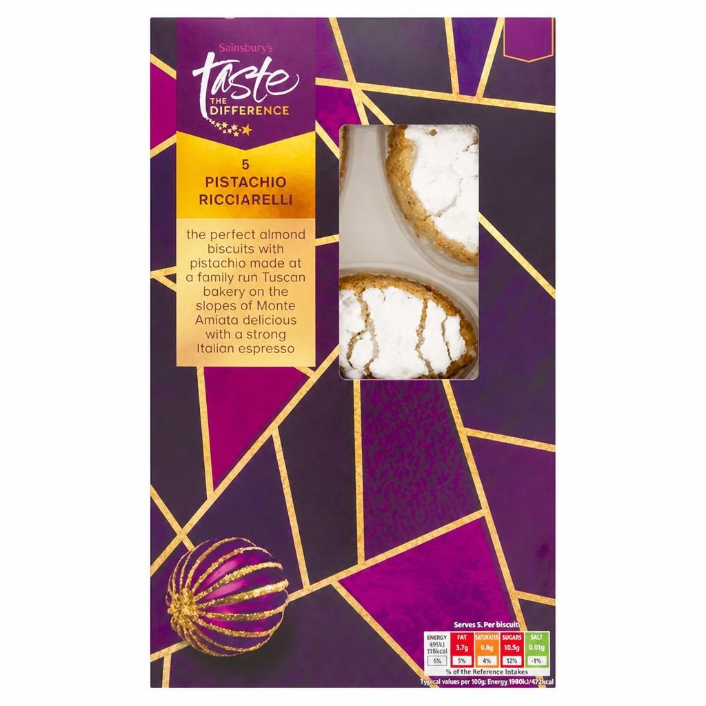 Sainsbury's Pistachio Ricciarelli, Taste the Difference x5 115g