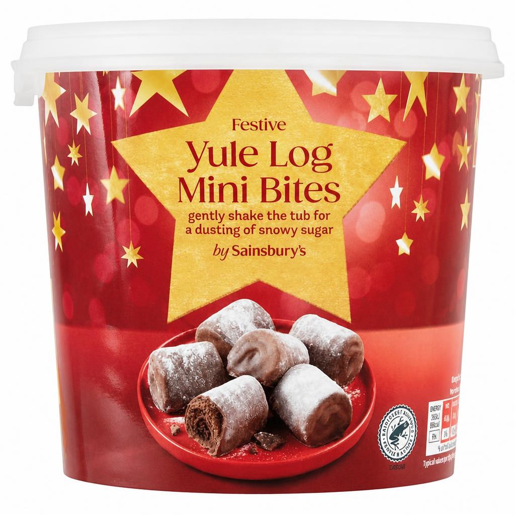 Sainsbury's Yule Log Mini Bites Tub