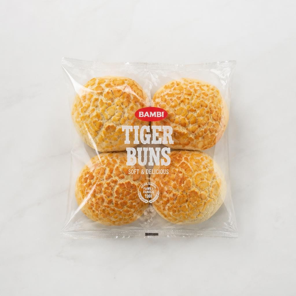 Sainsbury's Giraffe Round Rolls (Tiger) x4