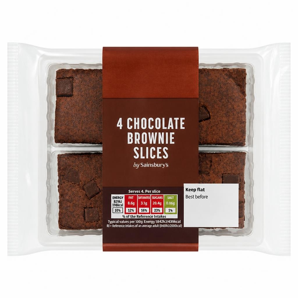 Sainsbury's Brownie Cake Slices x4