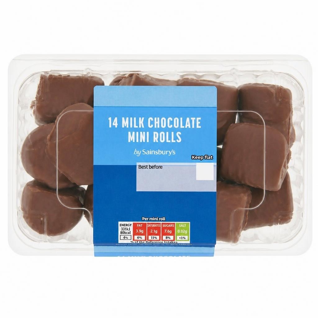 Sainsbury's 14 x Chocolate Mini Roll Bites