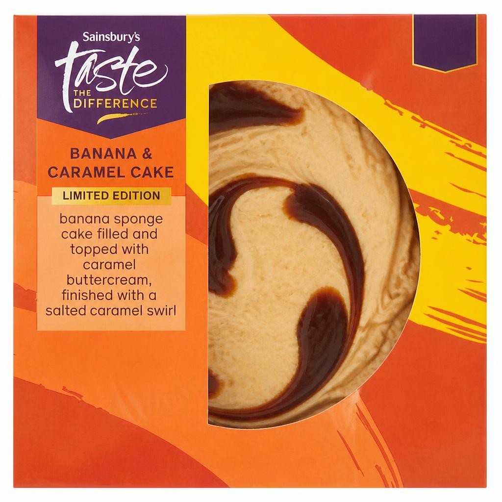 Sainsbury's Banana & Caramel Cake, Taste the Difference