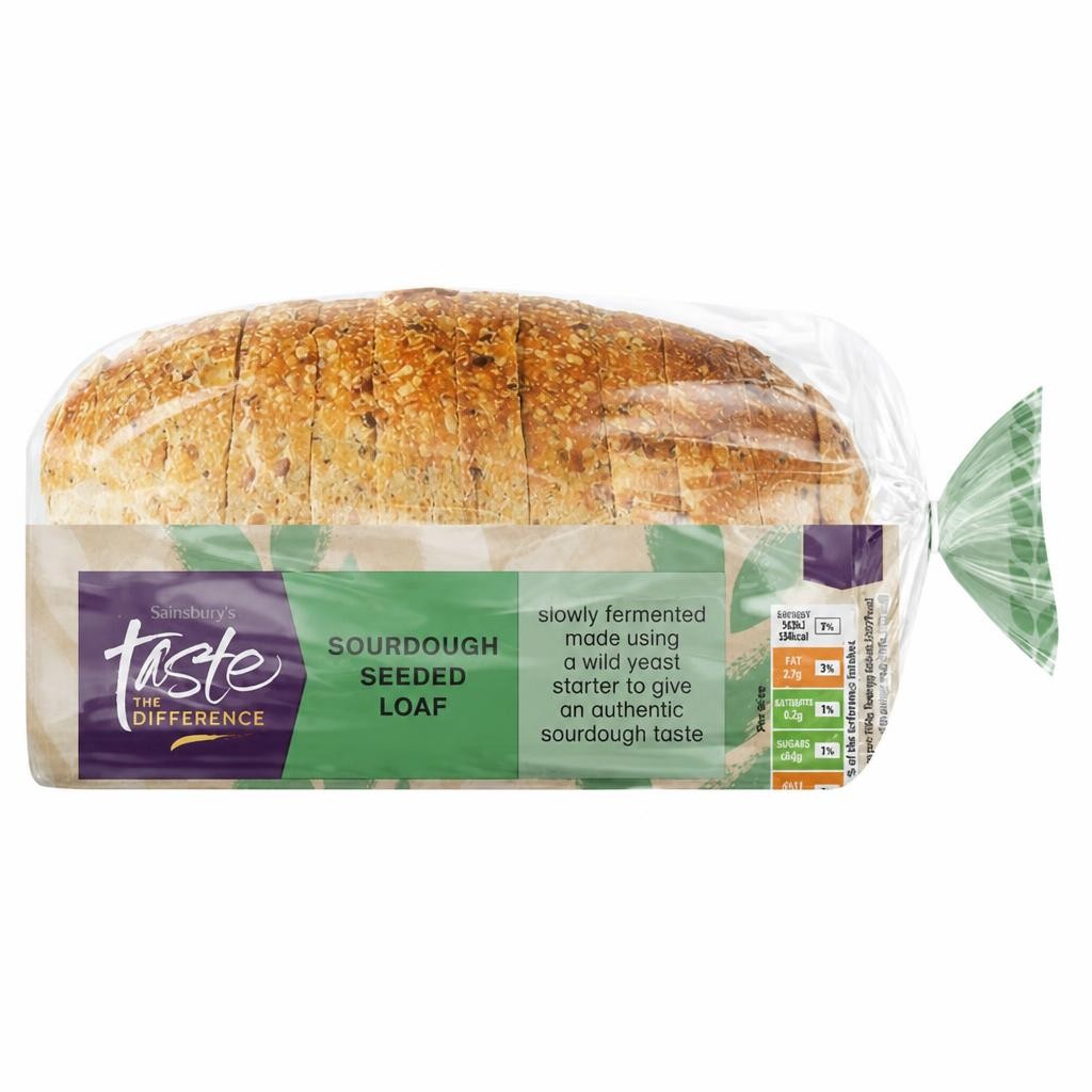 Sainsbury's Seeded Tinned Sourdough Bread, Taste the Difference 500g