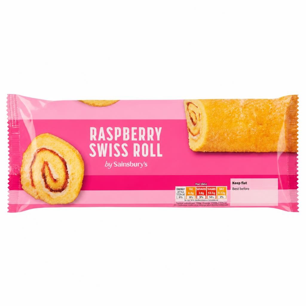 Sainsbury's Raspberry Swiss Roll