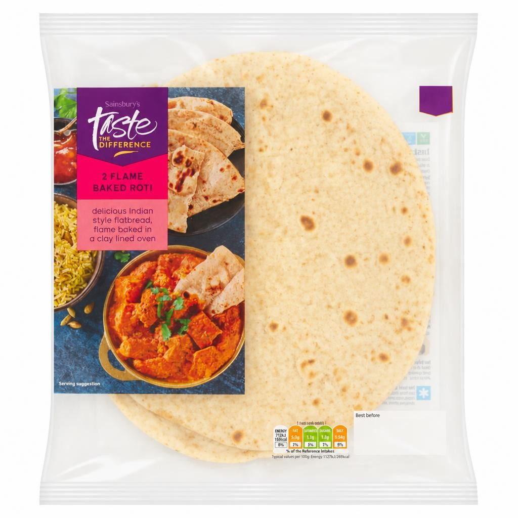 Sainsbury's Roti, Taste the Difference x2 90g
