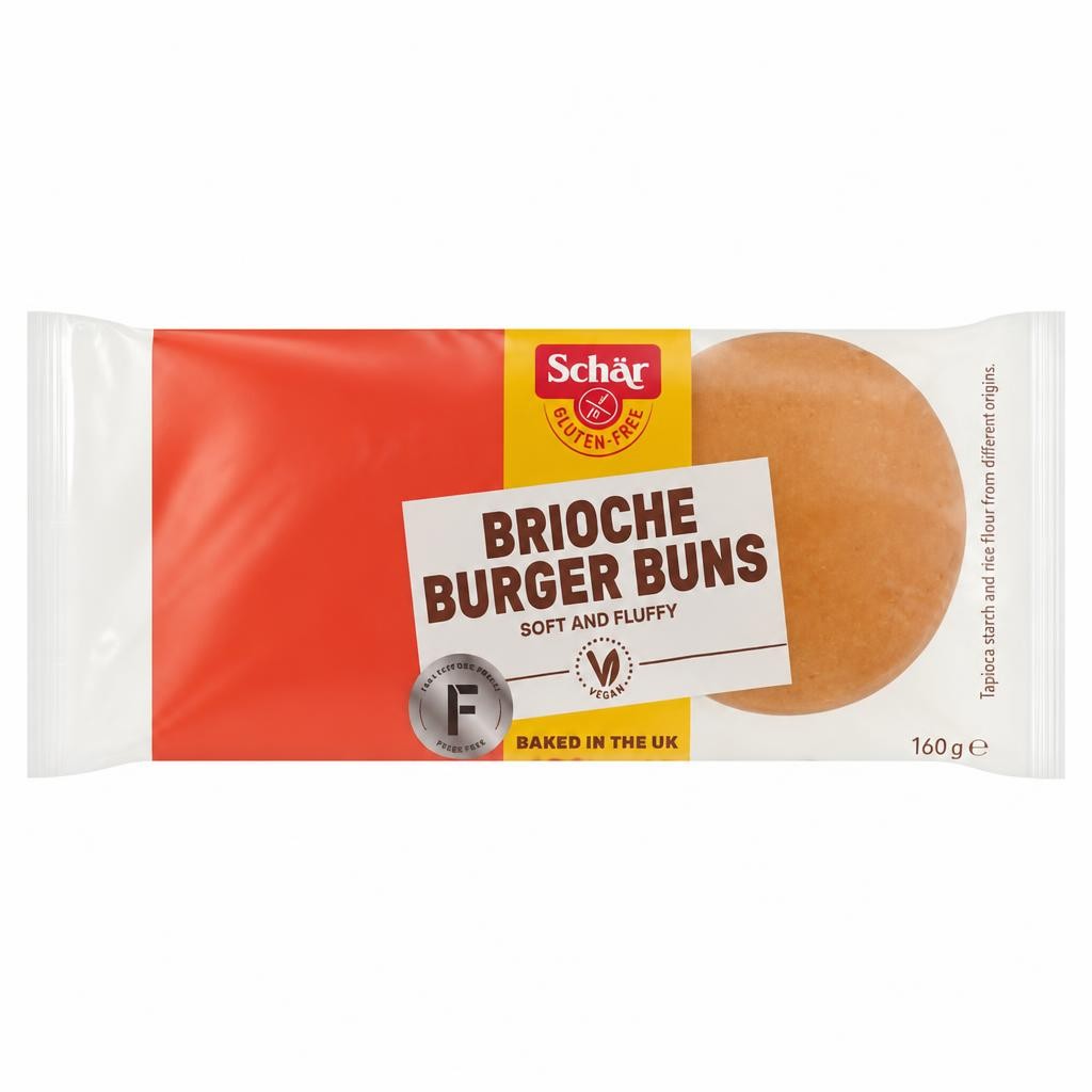 Schär Gluten Free Brioche Burger Buns 160g