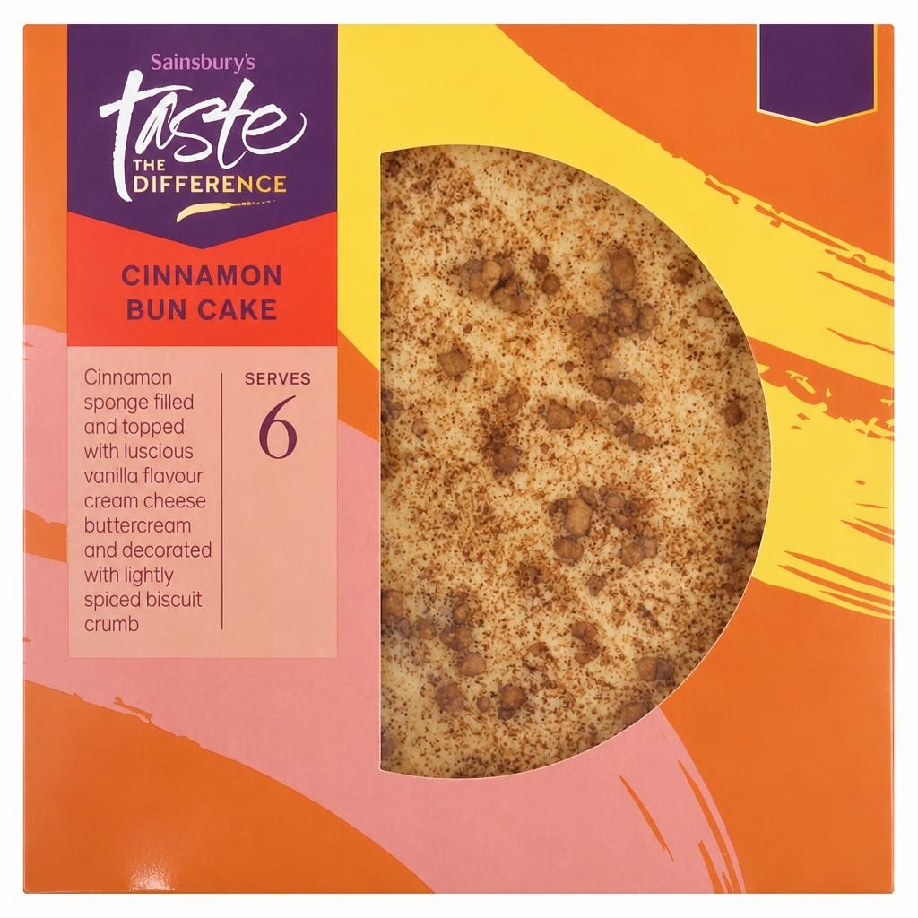 Sainsbury's Cinnamon Bun Cake, Taste the Difference 345g