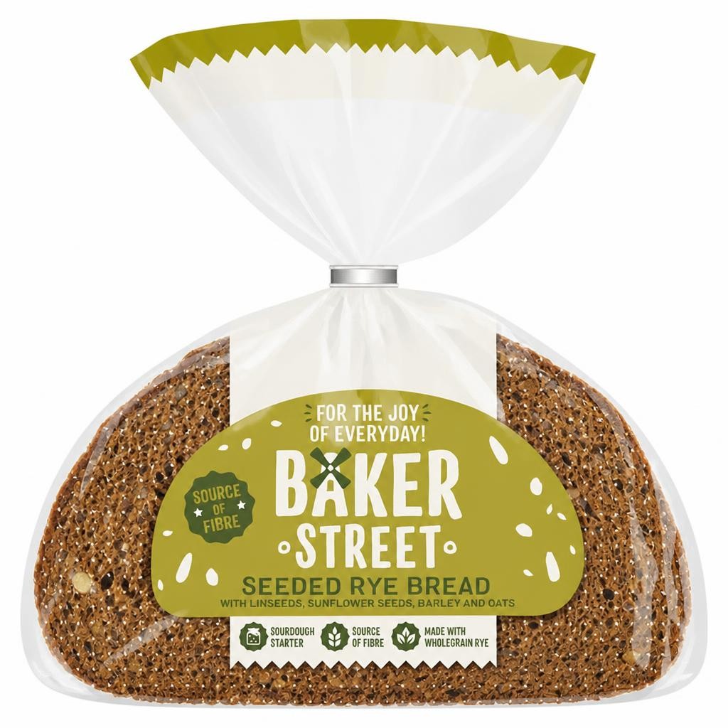 Baker Street Seeded Rye Bread 500g