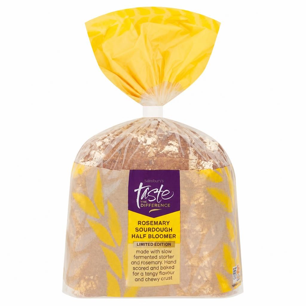 Sainsbury's Rosemary Sourdough & Bread Half Bloomer, Taste the Difference