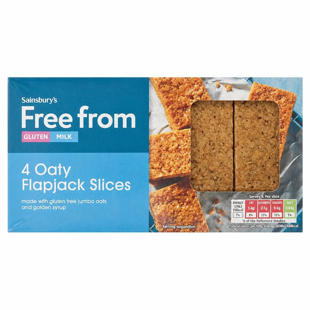 Sainsbury's Free From Flapjack Slices x4