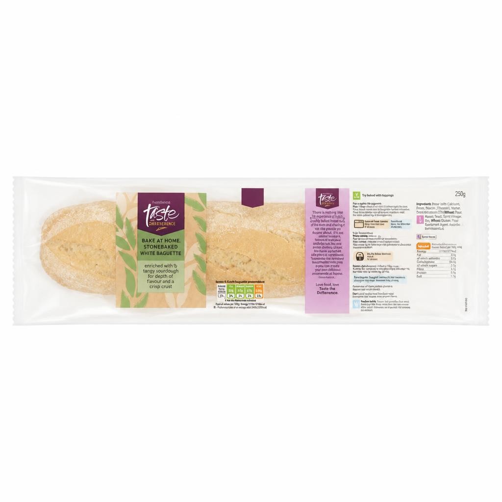 Sainsbury's Bake at Home Stonebaked White Baguette, Taste the Difference 250g