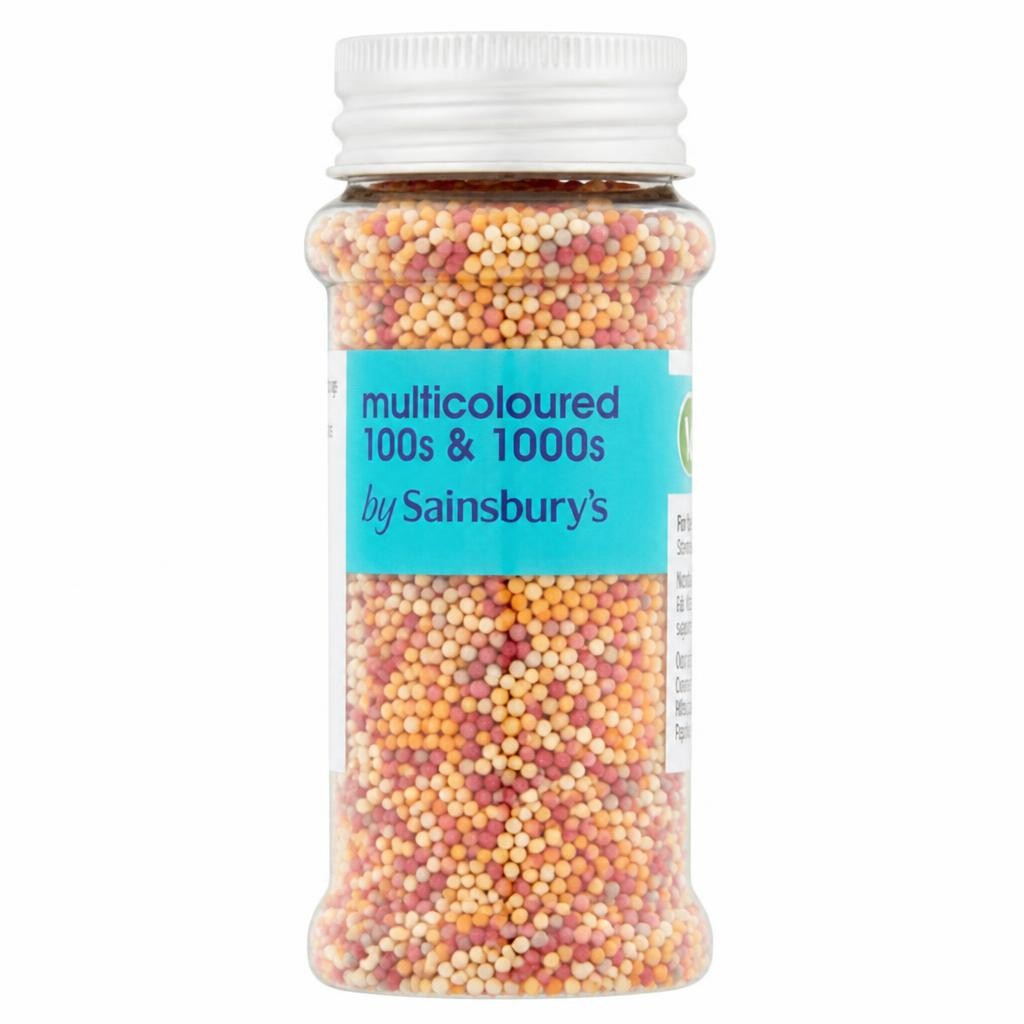 Sainsbury's Cake Decorations, Multi Coloured 100s & 1000s 80g