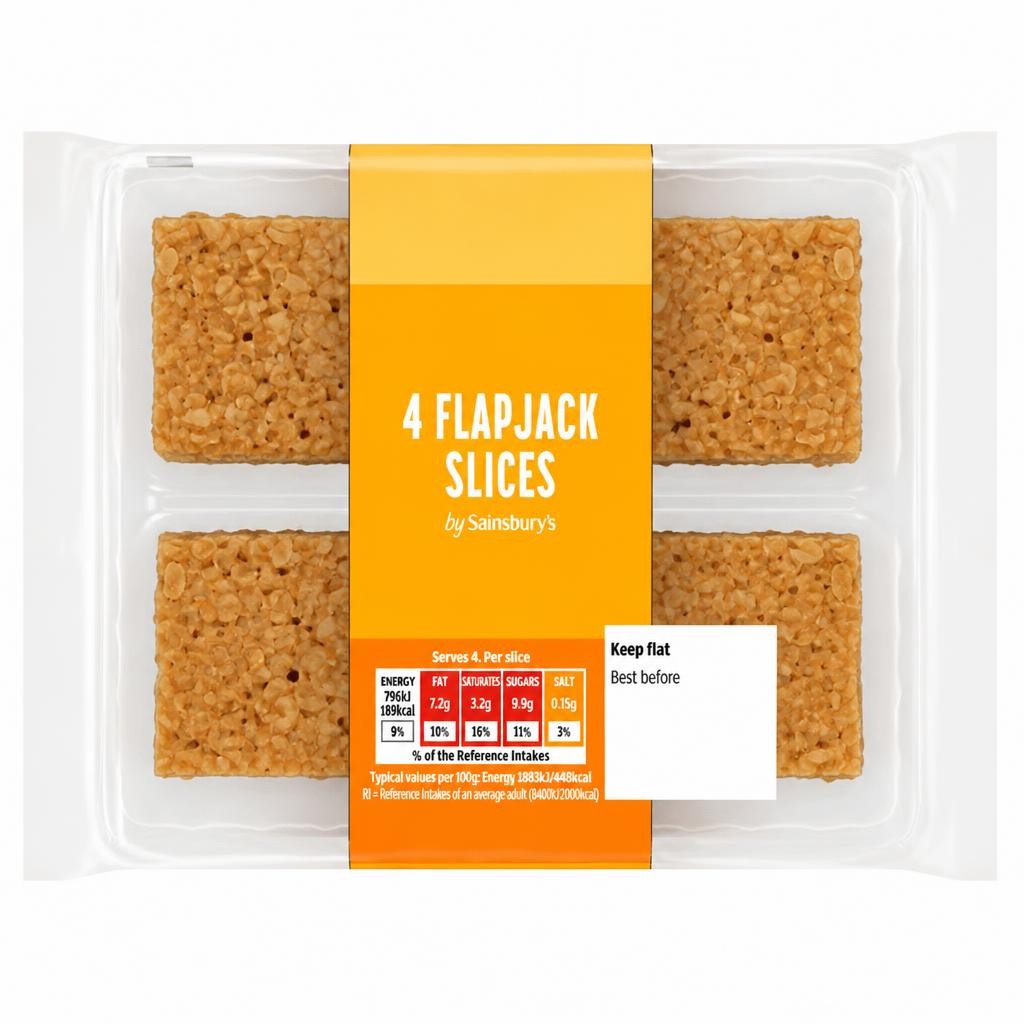 Sainsbury's Flapjack Cake Slices x4