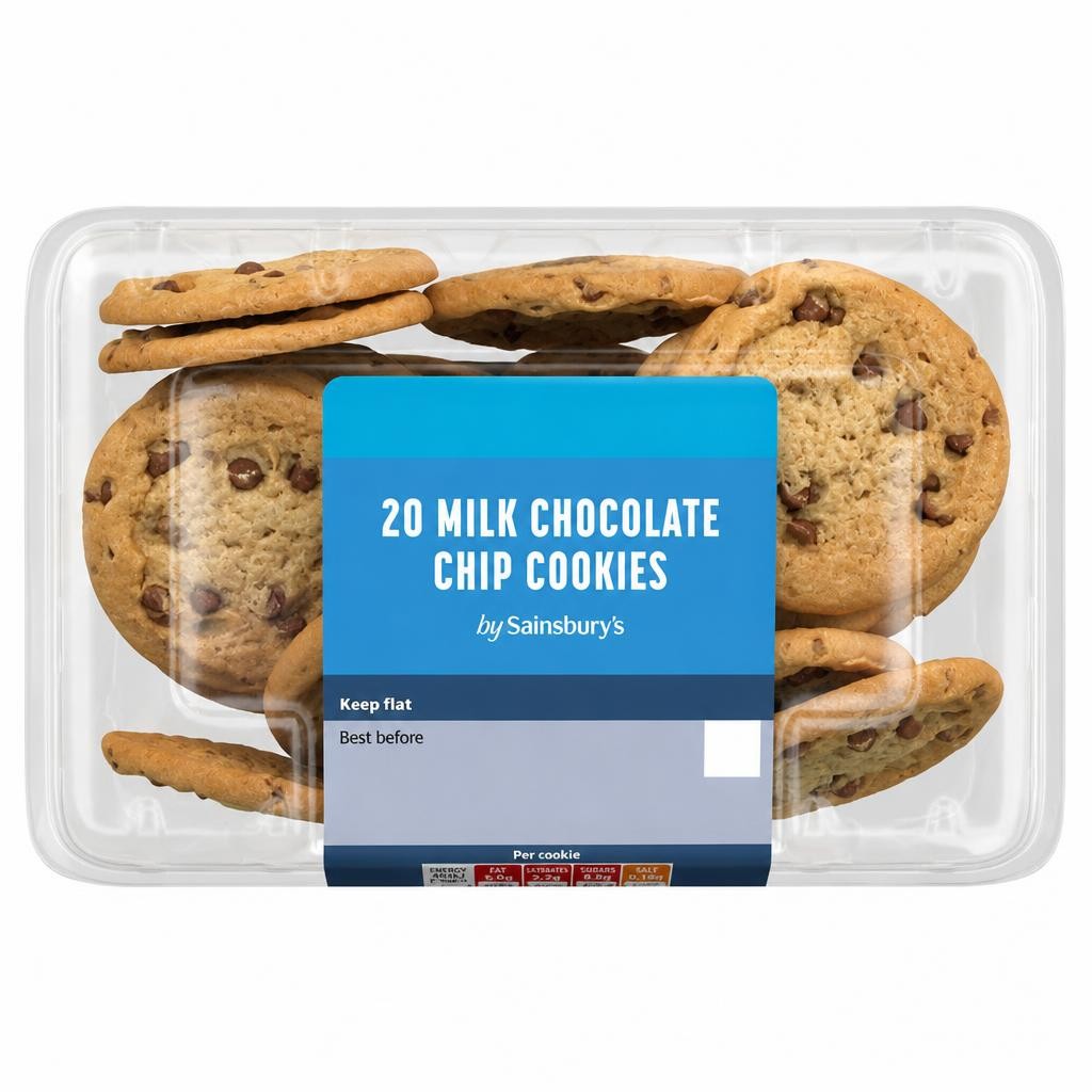 Sainsbury's Milk Chocolate Chip Cookies x20 220g