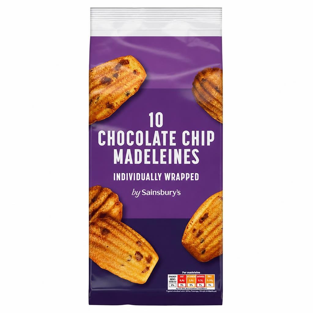 Sainsbury's Chocolate Madeleines Cakes 250g