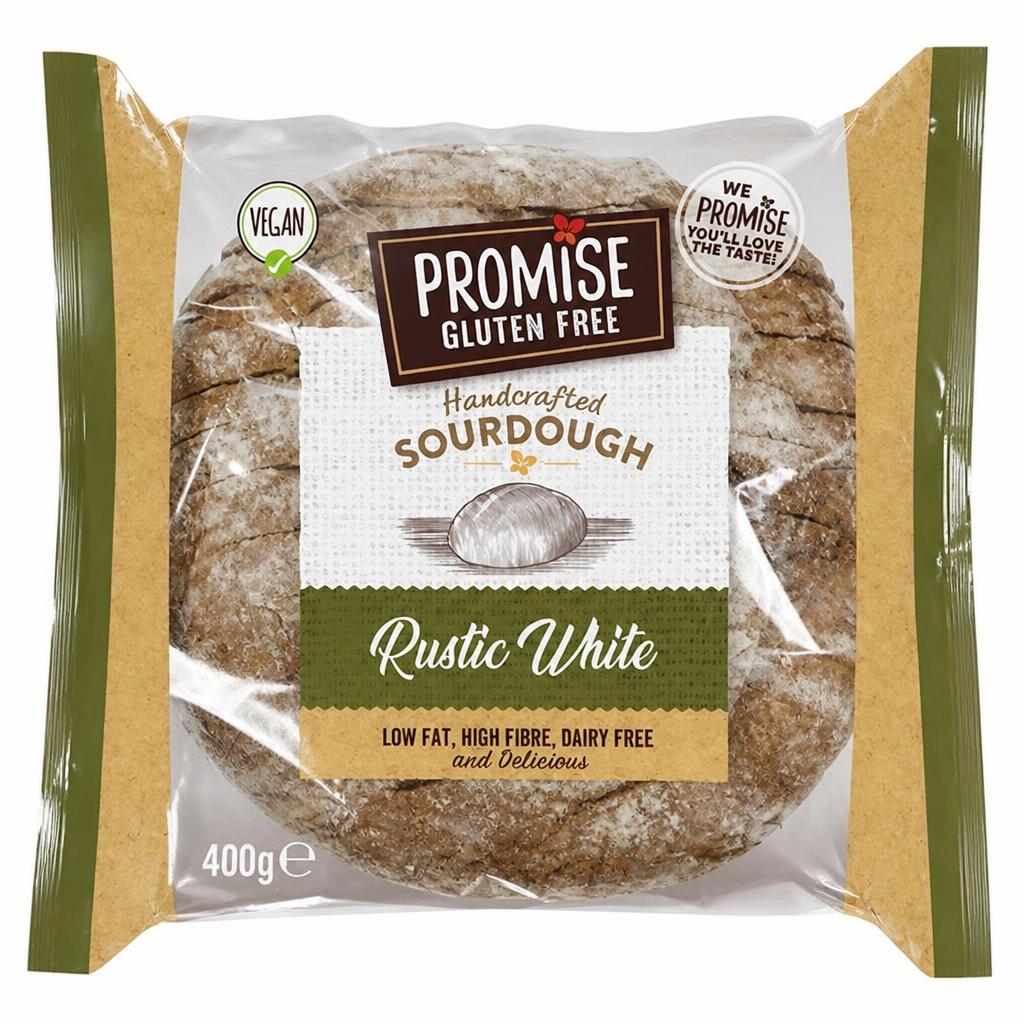 Promise Gluten Free Handcrafted Sourdough Rustic White 400g