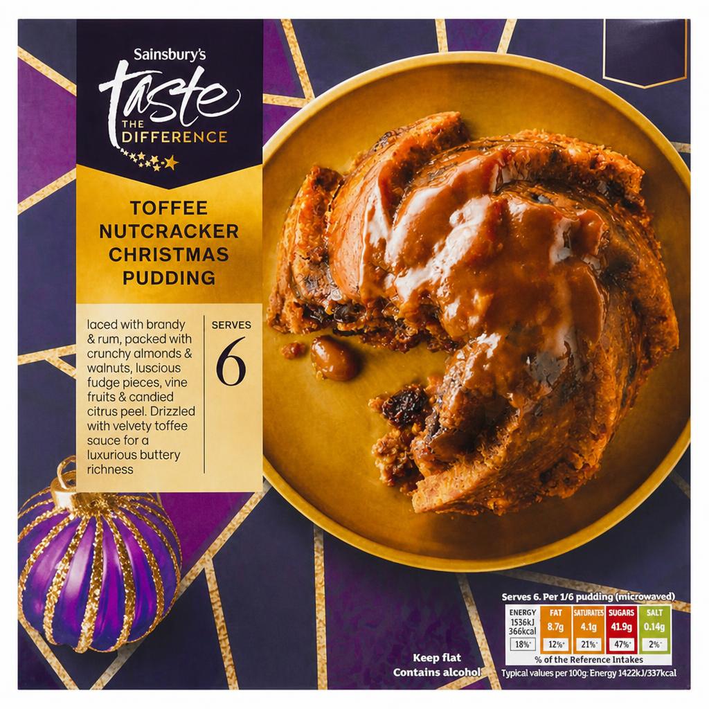 Sainsbury's Toffee Nutcracker Christmas Pudding, Taste the Difference 650g