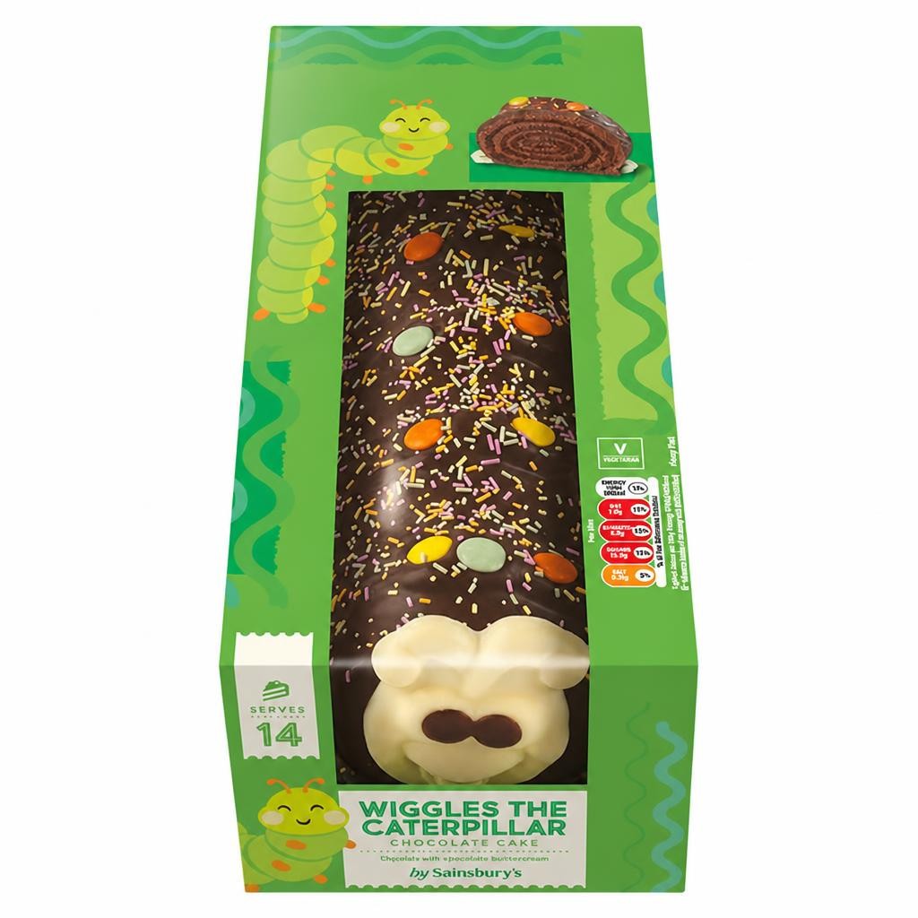 Sainsbury's Birthday & Celebration Wiggles the Caterpillar Cake 613g