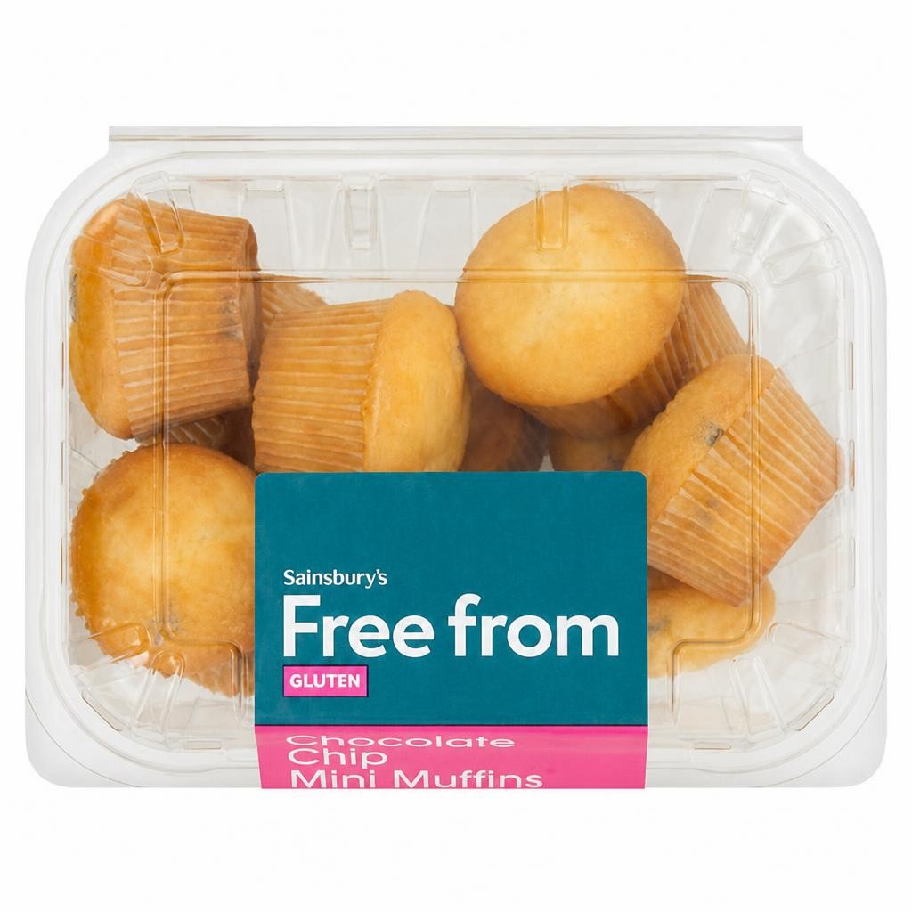Sainsbury's Free From Chocolate Chip Mini Muffins 210g