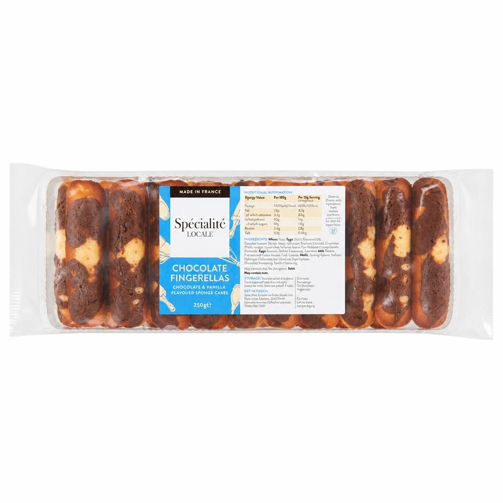Specialite Locale Chocolate Fingerella Cakes 250g