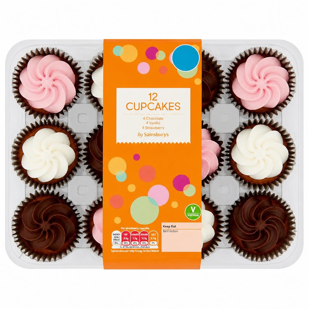 Sainsbury's Cupcakes x12 516g