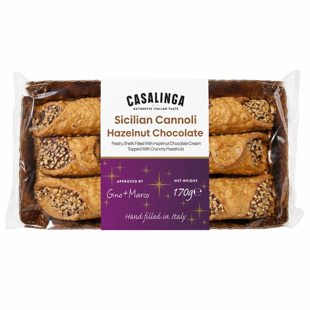 Casalinga Sicilian Cannoli Hazelnut Chocolate 170g