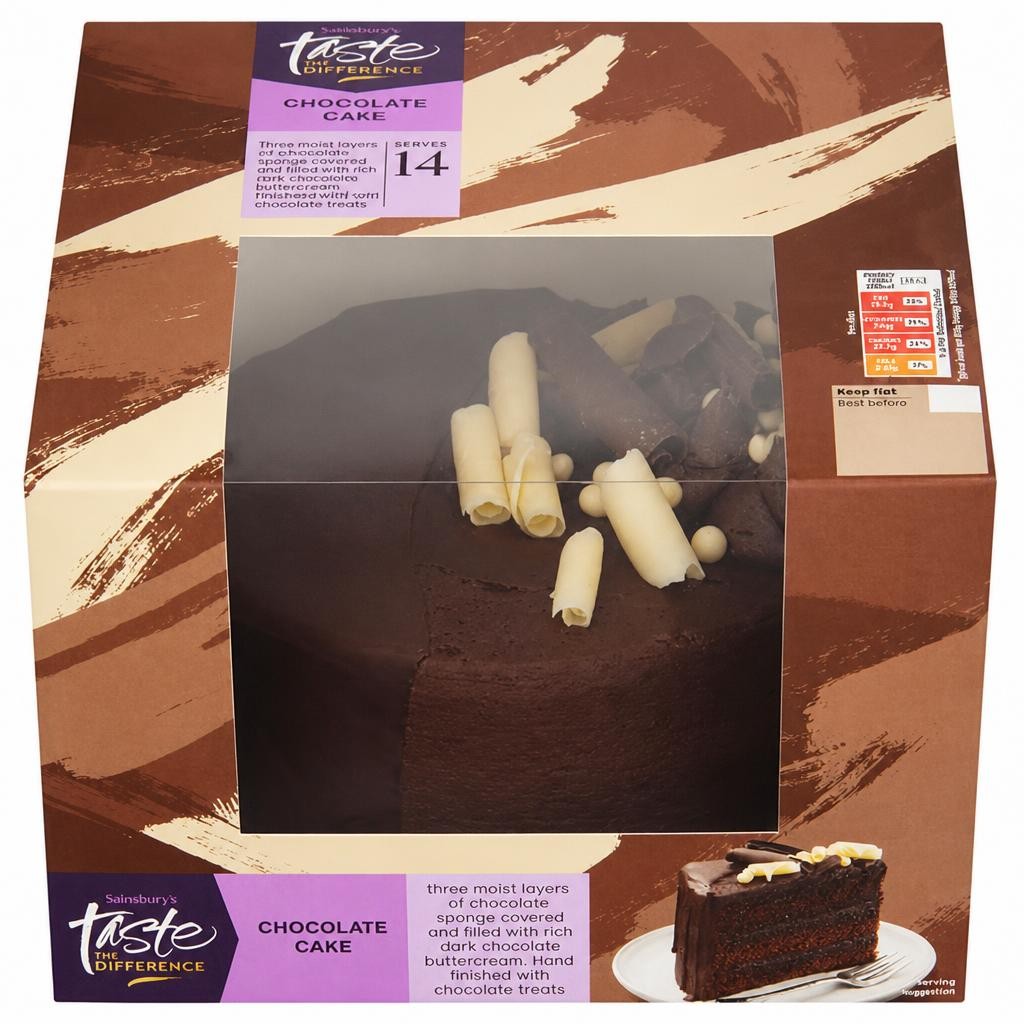 Sainsbury's Birthday Celebration Loaded Chocolate Cake, Taste the Difference 940g (Serves 14)