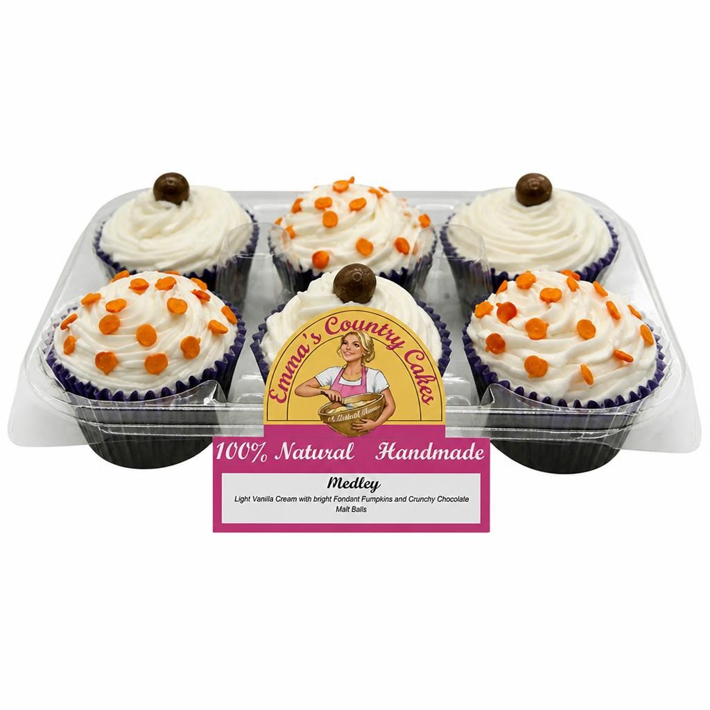 Emma's Country Cakes Medley Cupcakes x6
