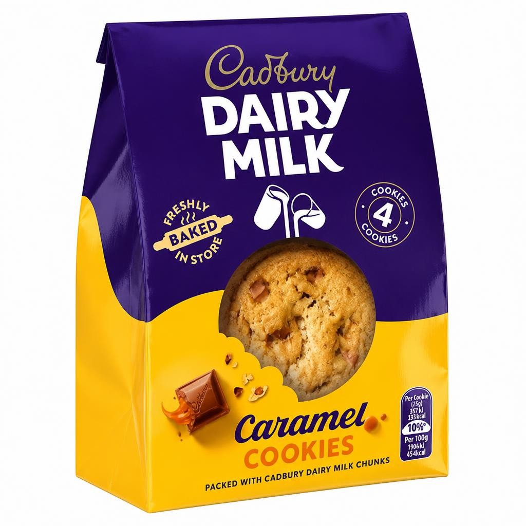 Cadbury Dairy Milk Caramel Cookies x4