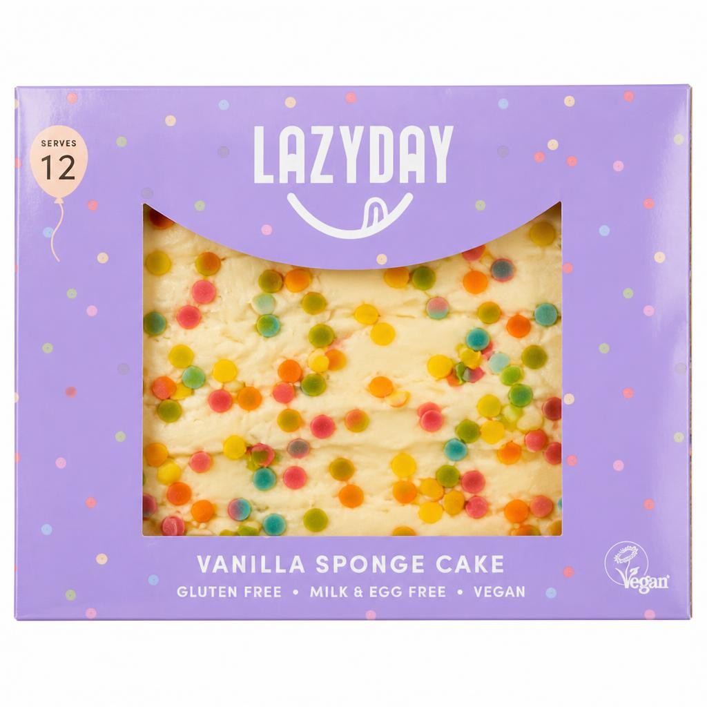 Lazy Day Foods Vegan & Free From Vanilla Cake 375g