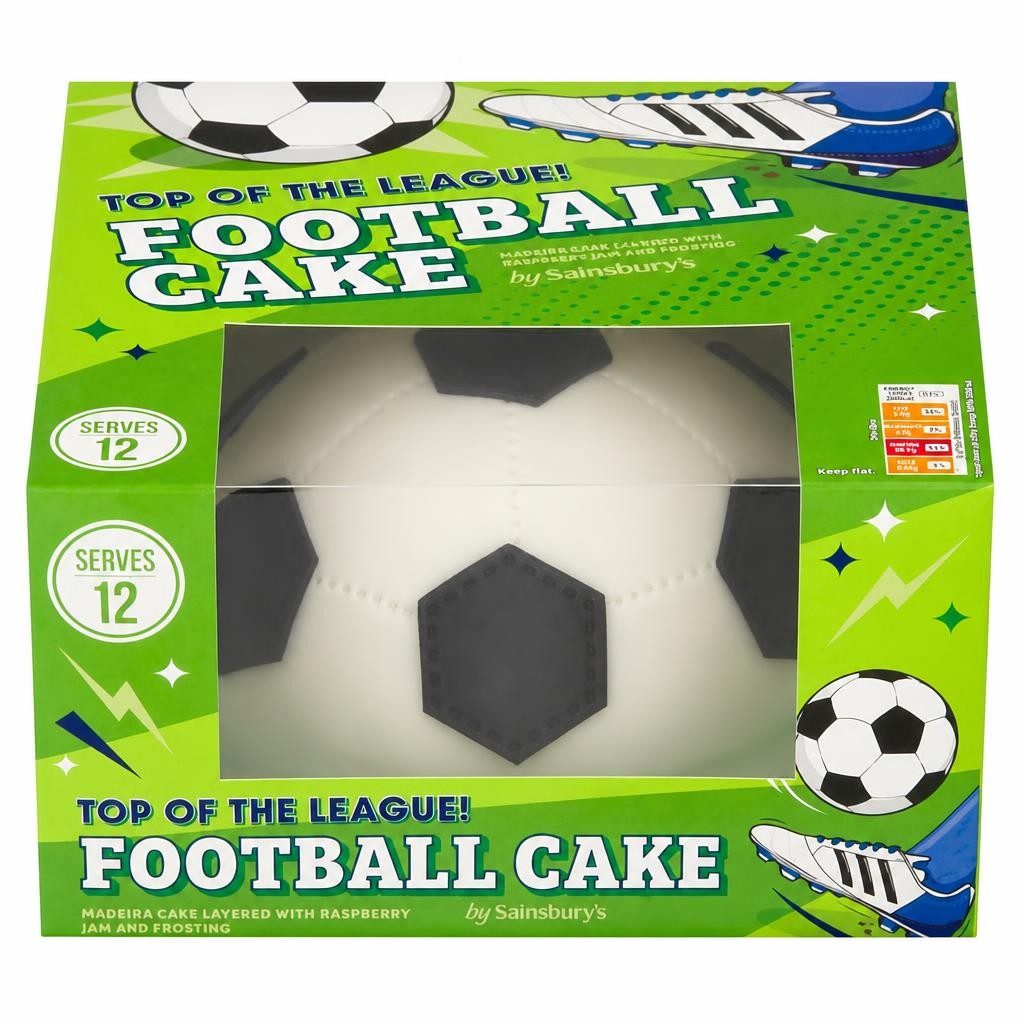 Sainsbury's Birthday & Celebration Football Cake 837g