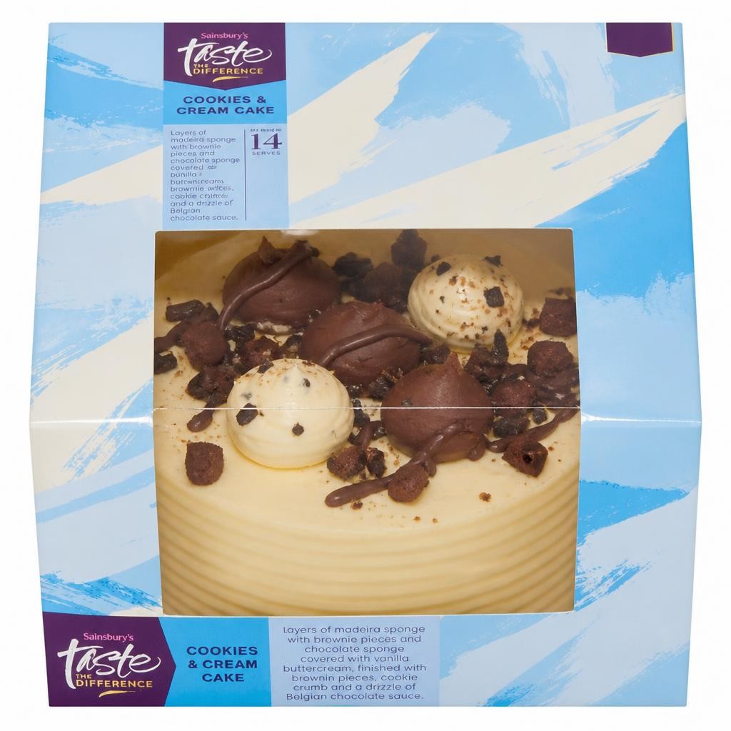 Sainsbury's Birthday & Celebration Cookies & Cream Cake, Taste the Difference 950g