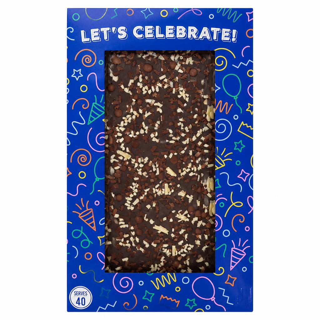 Sainsbury's Birthday Celebration Mega Chocolate Tray Bake Cake 1.69kg (Serves 40)