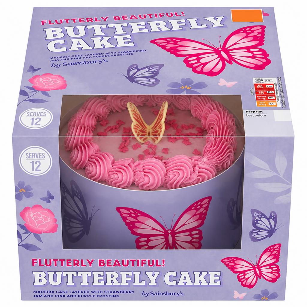 Sainsbury's Butterfly Cake 700g