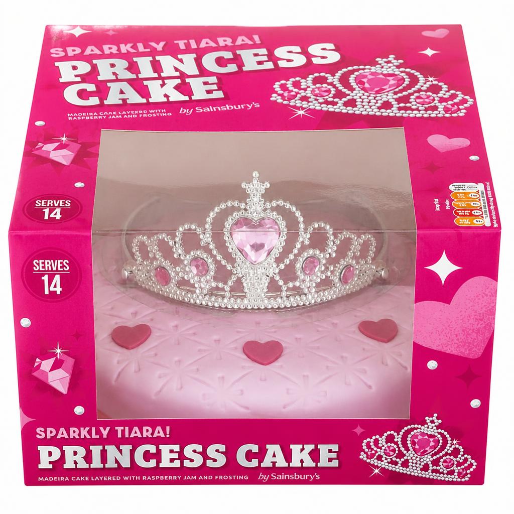 Sainsbury's Birthday Celebration Princess Madeira Cake 951g (Serves 14)