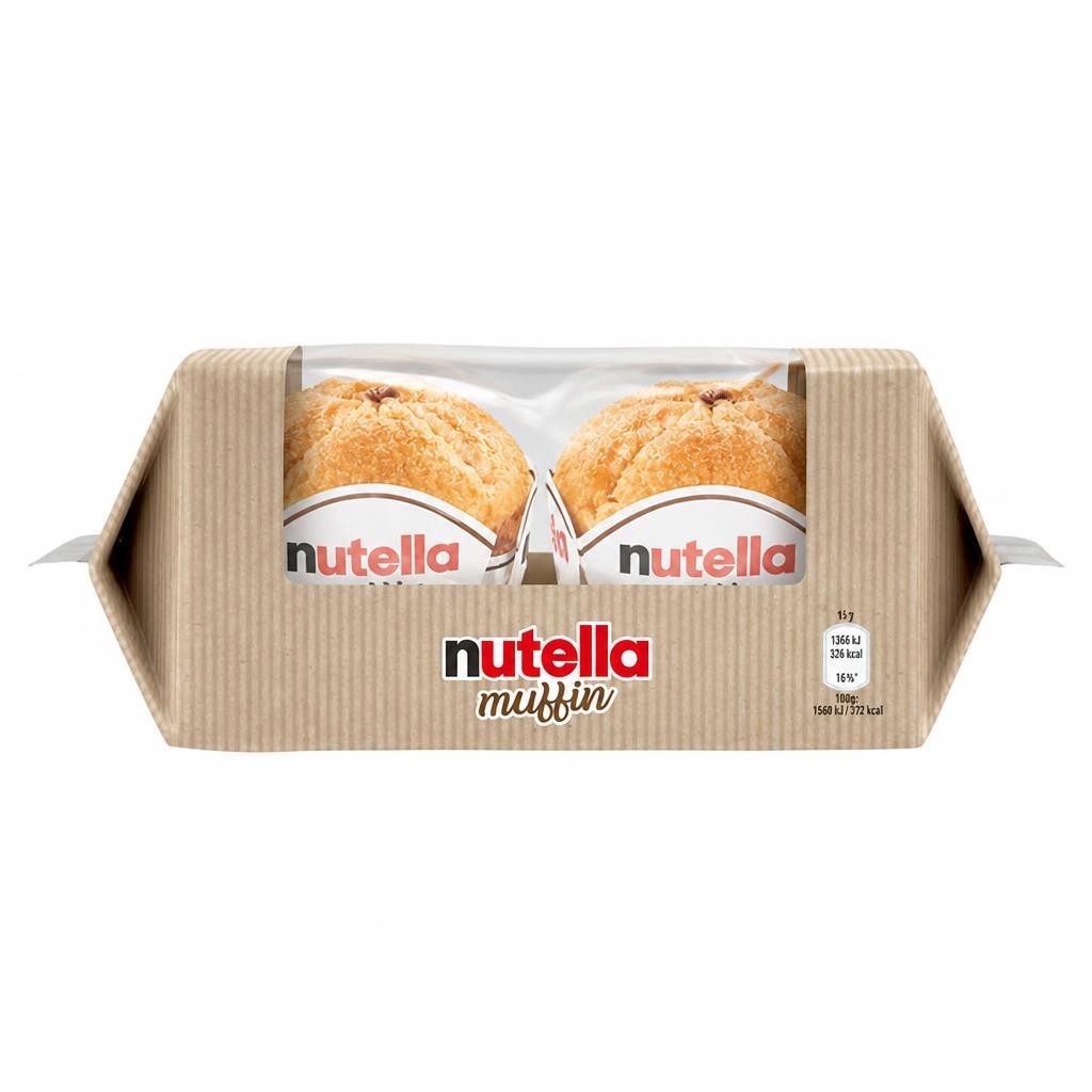 Nutella Chocolate & Hazelnut spread filled Muffin 2x 86g