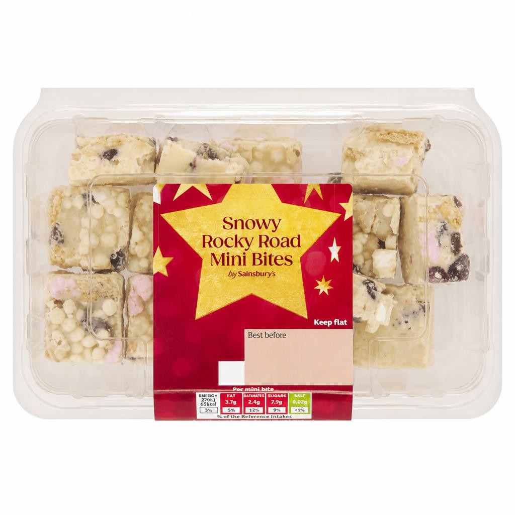 Sainsbury's Snowy Rocky Road Mini Bites 195g