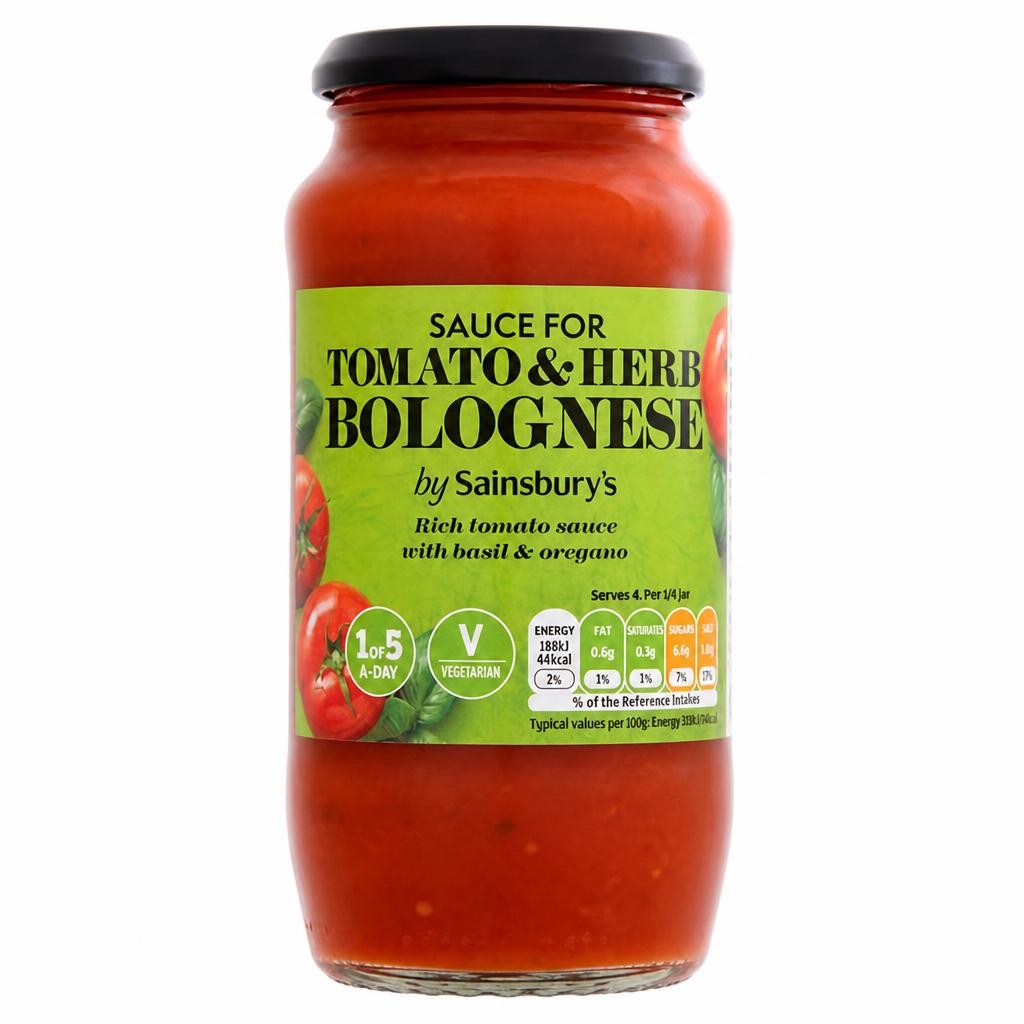 Sainsbury's Tomato & Herb Bolognese Pasta Sauce 500g