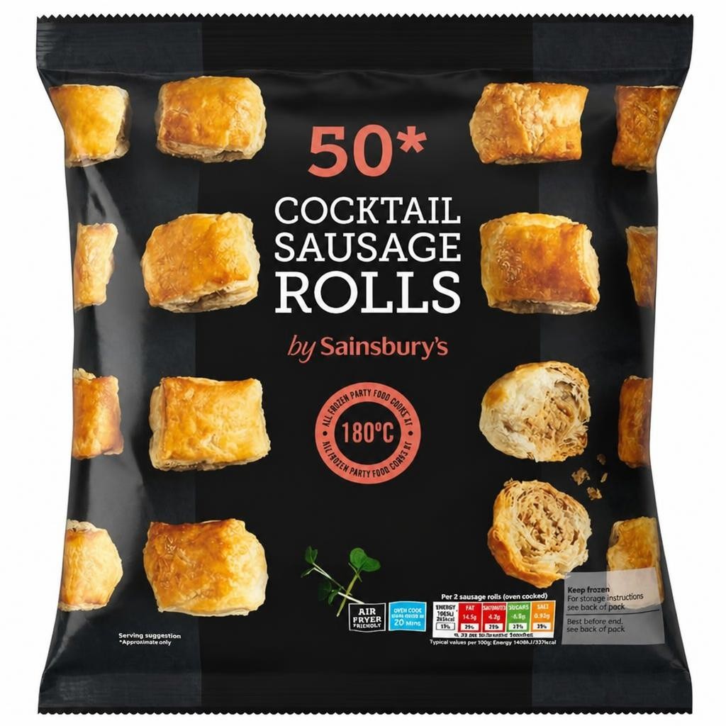 Sainsbury's Cocktail Sausage Rolls x50 800g