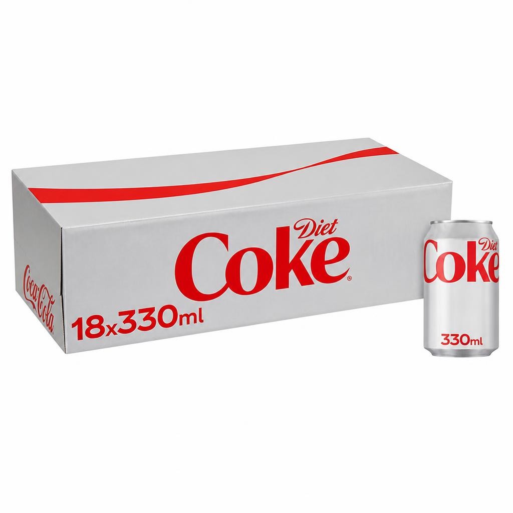 Diet Coke Cola 18 x 330ml Cans