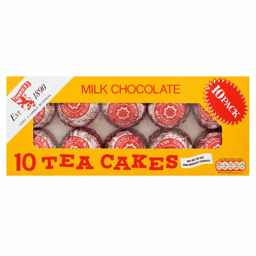 Tunnock's Milk Chocolate Teacakes Biscuits x10