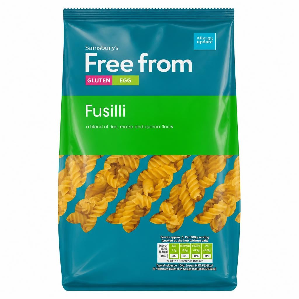 Sainsbury's Free from Fusilli Pasta 500g
