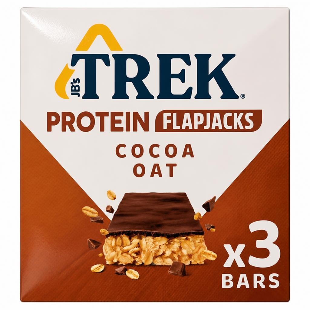 Trek Cocoa Oat Protein Flapjacks 3 x 50g
