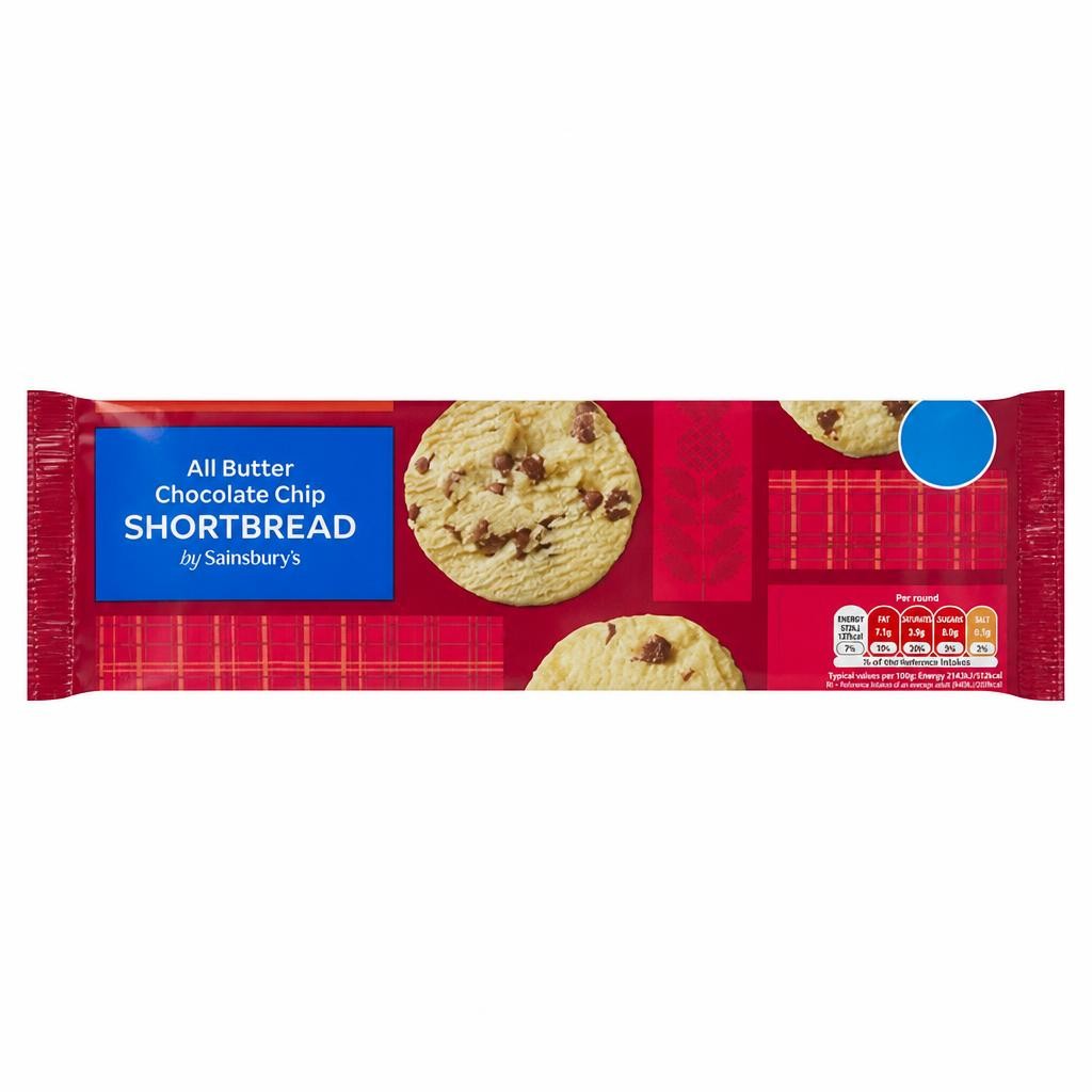 Sainsbury's All Butter Chocolate Chip Shortbread 175g