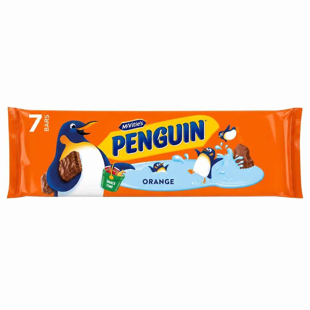 McVitie's Penguin Orange Biscuit Bar 7 x 24.6g