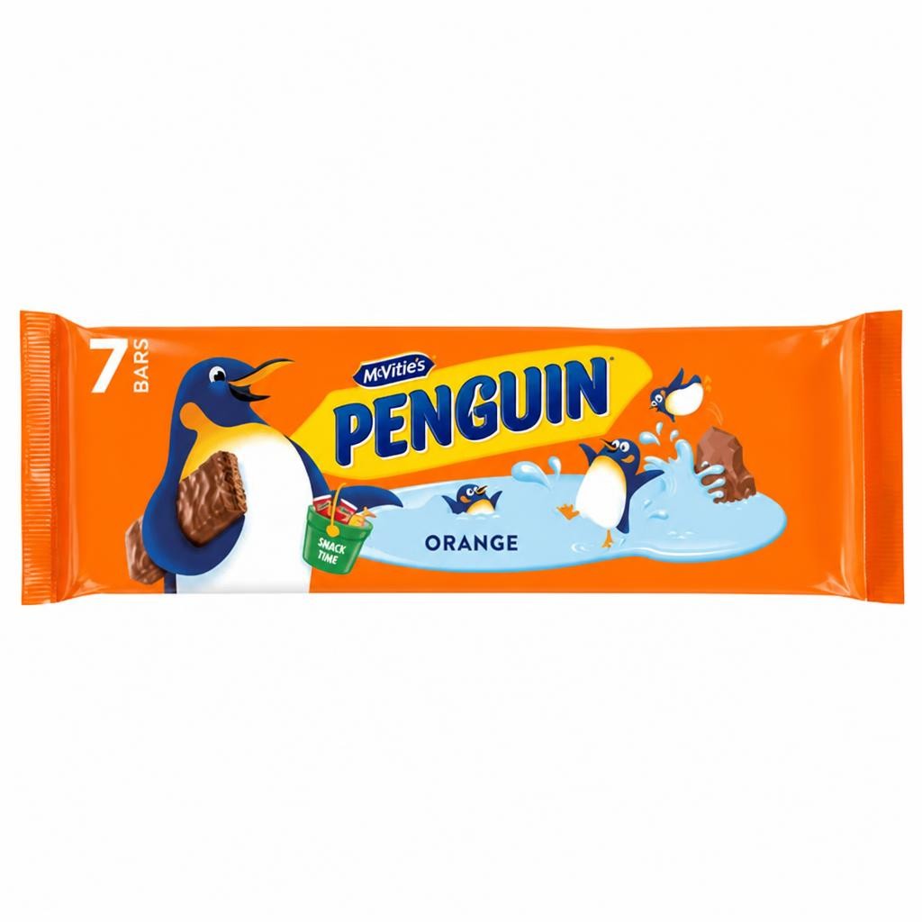 McVitie's Penguin Orange Biscuit Bar 7 x 24.6g